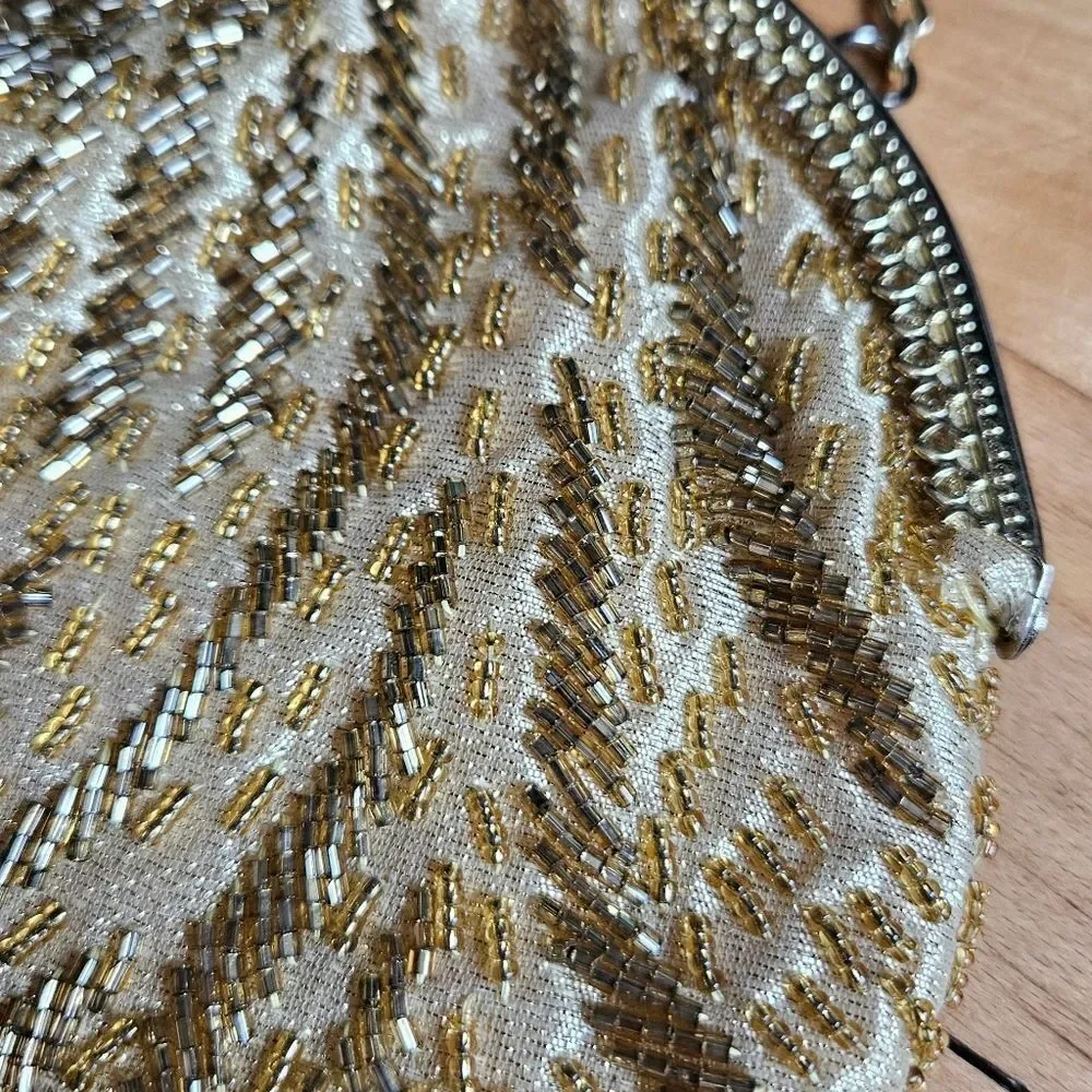 Vintage Fine Arts Gold Sequin Clutch